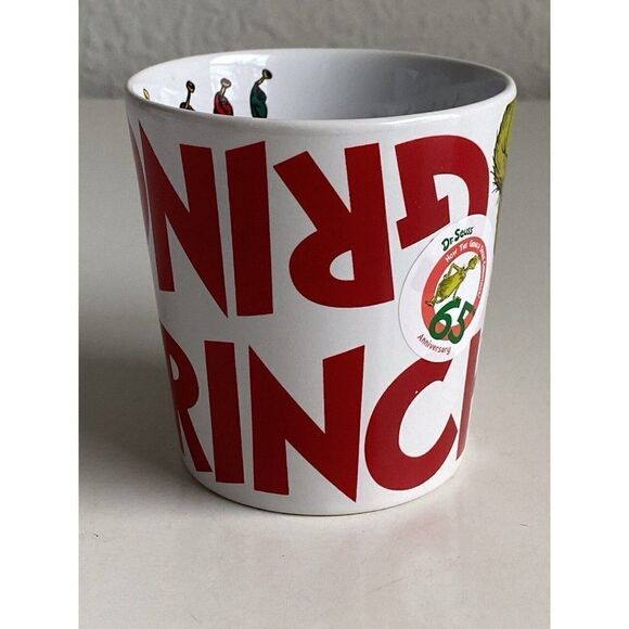 Dr Seuss The Grinch Who Stole Christmas Decorative Mug 6 Stockings Inside NEW - Picture 3 of 6